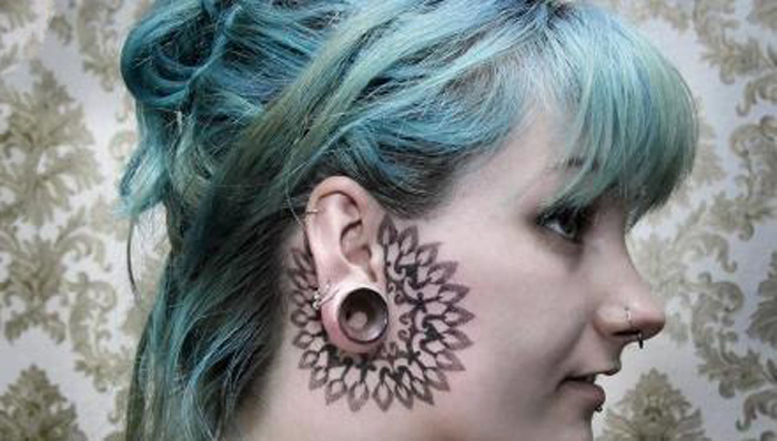 酷帅花图腾纹身图案