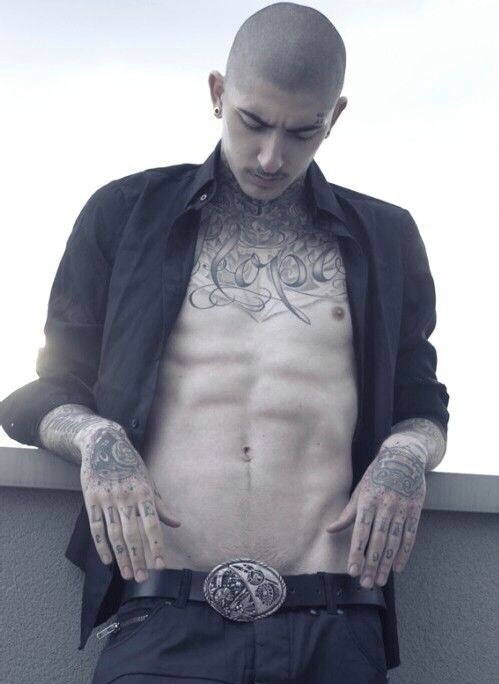 一组男明星的帅气纹身风采