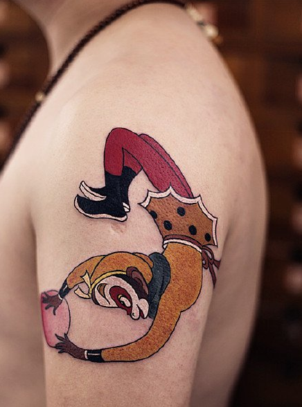 超可爱迷你孙悟空纹身图案