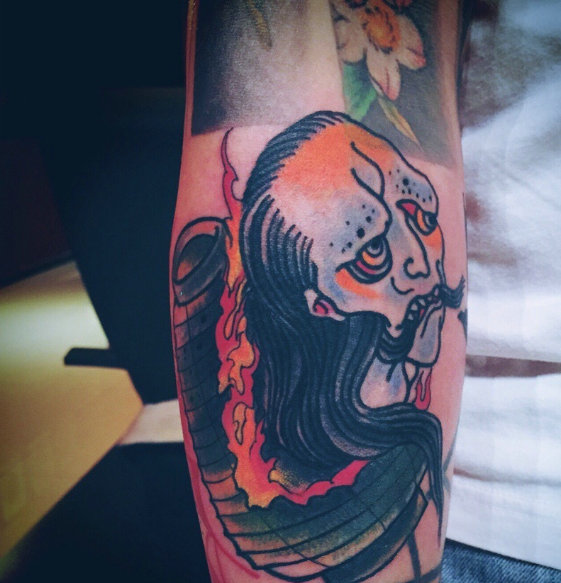 创意邪恶的花臂纹身图案