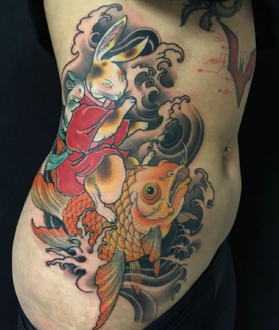 几款与众不同的彩色图腾纹身图案