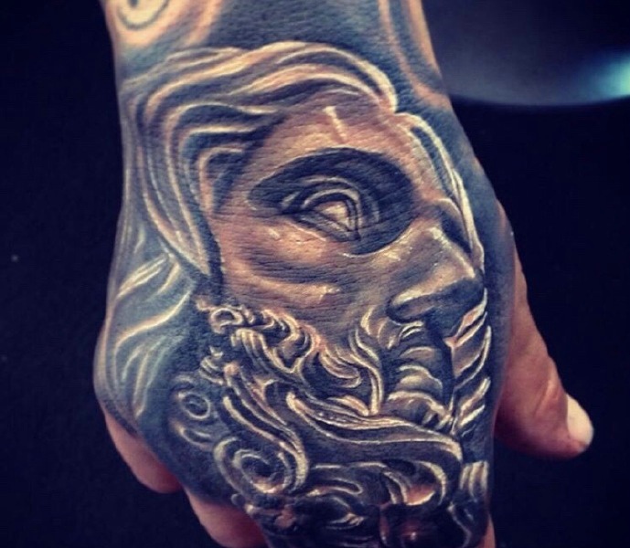 一组各色各样的手背图腾纹身图片