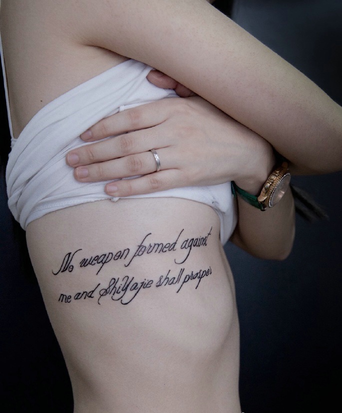 小清新又大气的英文纹身图片