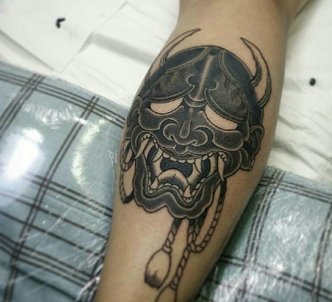 一组日式邪恶的另类图腾纹身图片