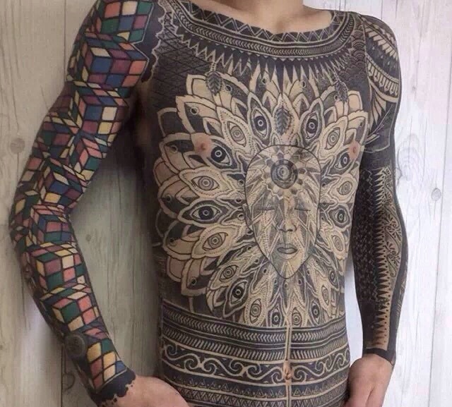 一组超级完美霸气的图腾纹身图案