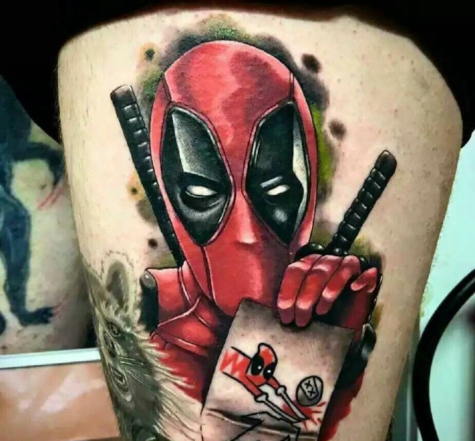 几款另类个性的彩色图腾纹身图案