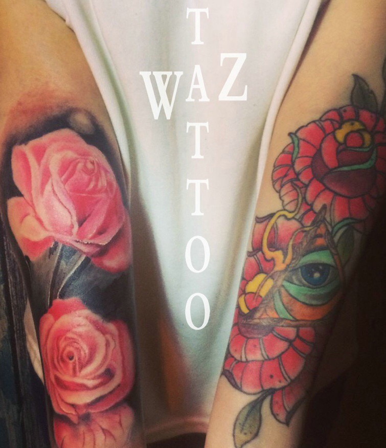 双手臂纹身图片让人目不转睛