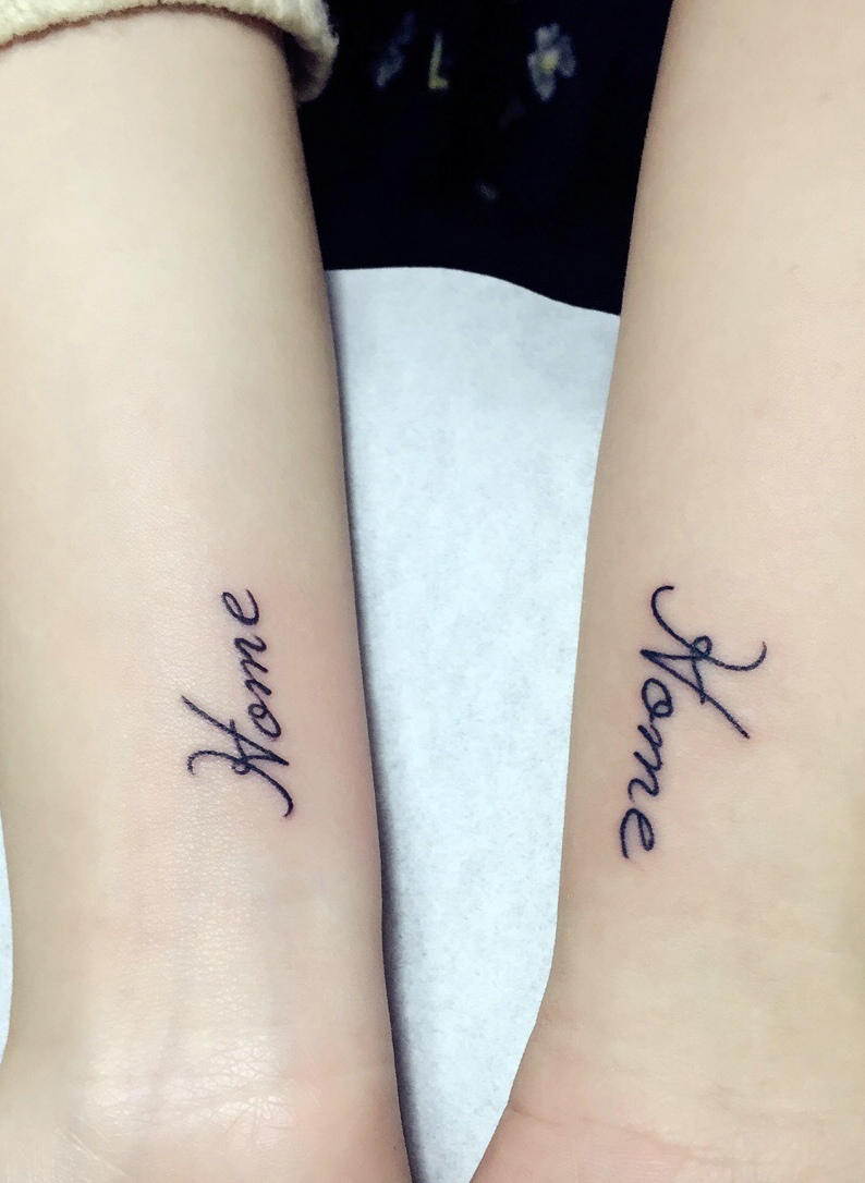 小清新手腕英文纹身图片优雅高贵