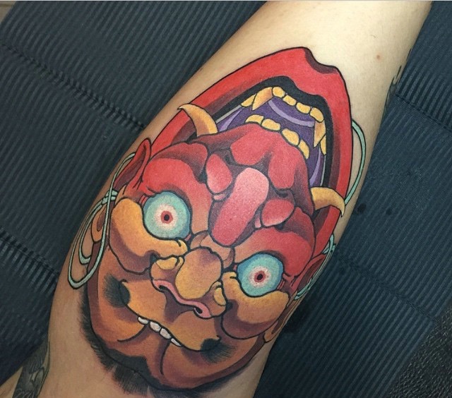 非常有创意的日式彩色纹身图案