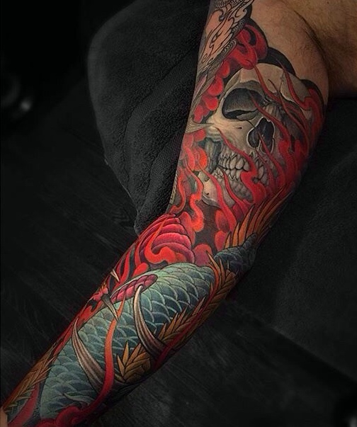 一组非常野性的另类图腾纹身图案