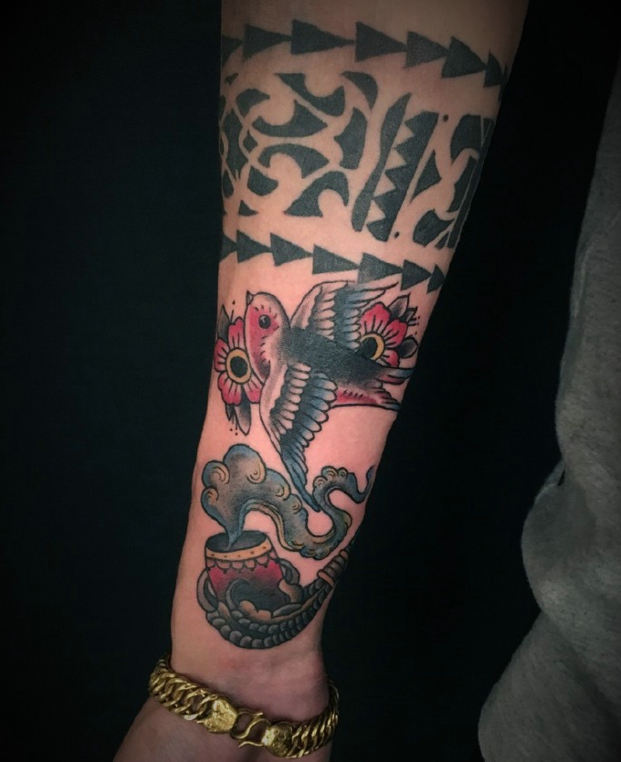 各色各样的花臂图腾纹身图案