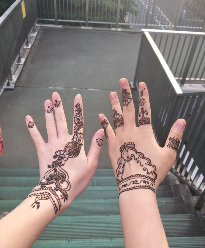 一组女生特别喜欢的手臂海娜纹身刺青