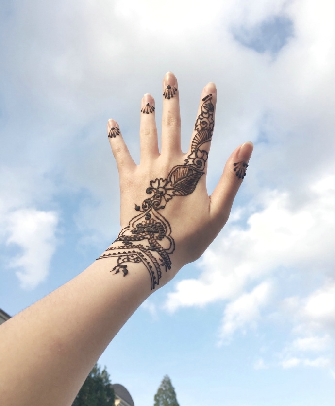 一组女生特别喜欢的手臂海娜纹身刺青