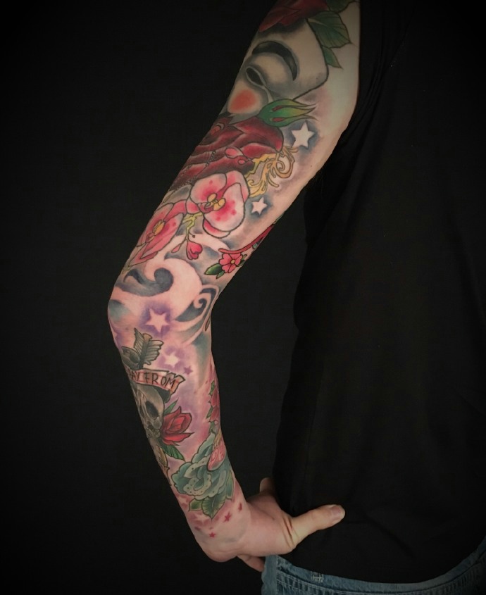 各种各样的花臂图腾纹身图案