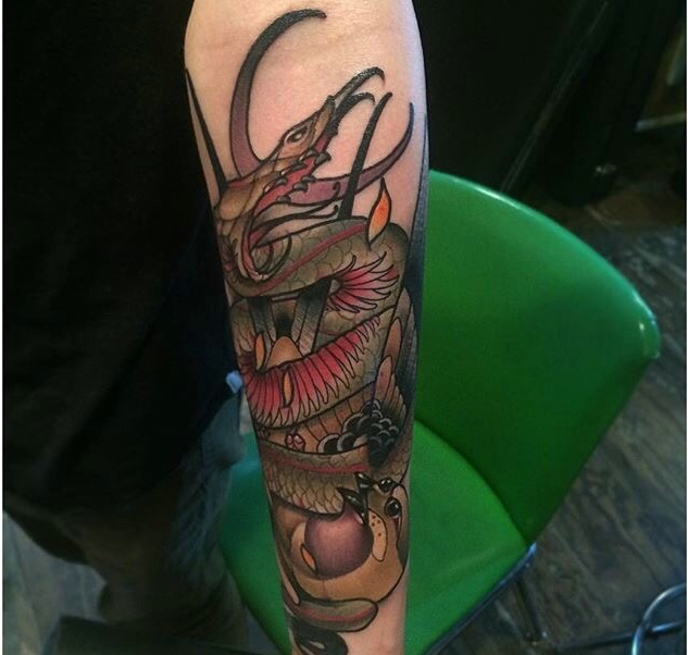 个性威武的花臂另类纹身图案