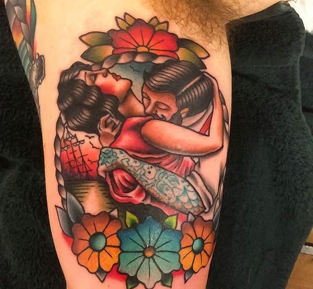 领款非常暴力的激情纹身图案