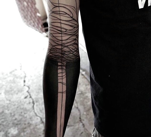 经典魅力的手臂3d图腾纹身图案