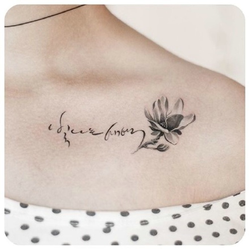 花朵个性纹身图案