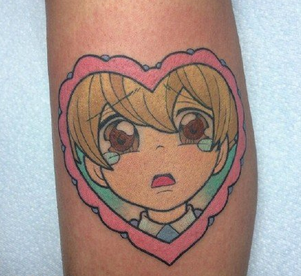 清新可爱的卡通人物纹身图案