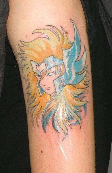 动漫圣斗士星矢冰河纹身图案