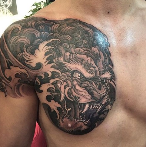 半甲睚眦纹身图案缩略频道推荐图