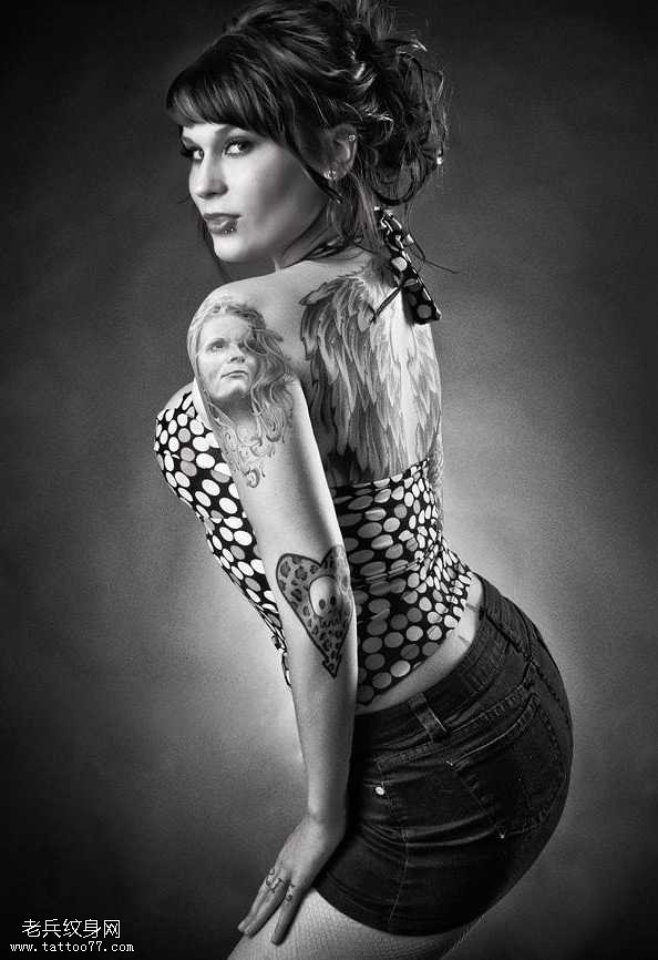 欧美女人纹身图案