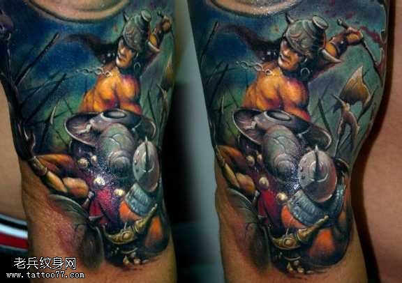 胳膊海纹身图案