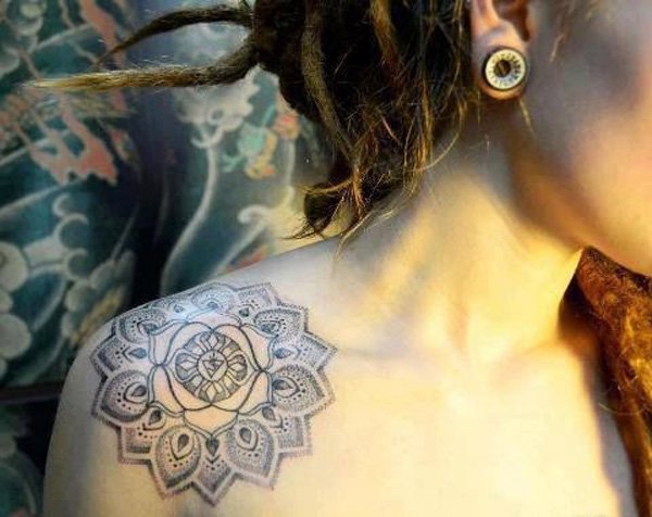 多款女生可爱的锁骨纹身图案女