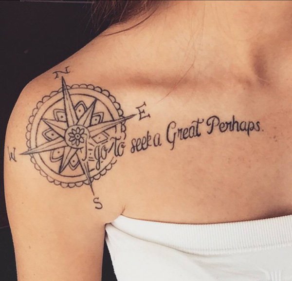 多款女生可爱的锁骨纹身图案女