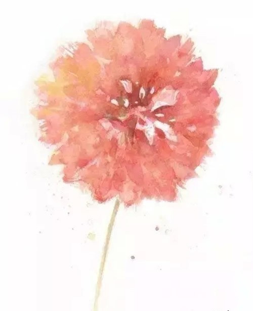 一组生动唯美的水彩泼墨纹身