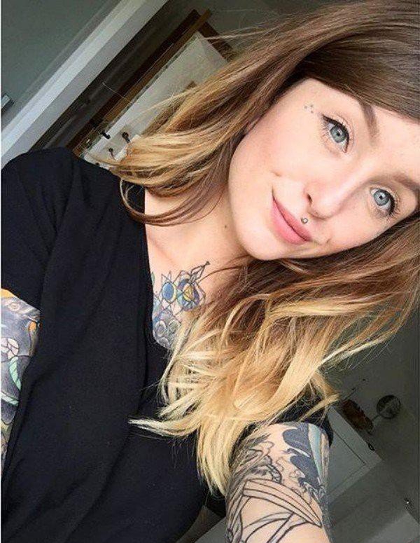 一组精美性感的欧美纹身女图案