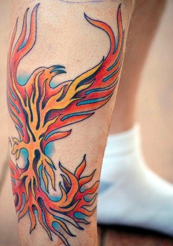 34款漂亮的凤凰纹身图案