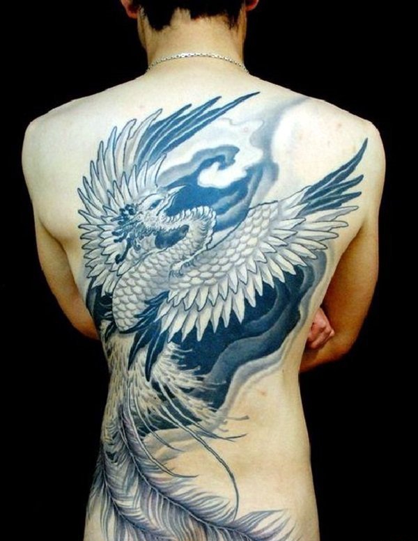 34款漂亮的凤凰纹身图案
