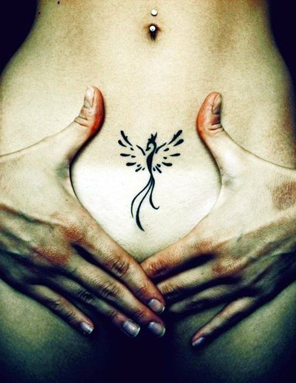 34款漂亮的凤凰纹身图案