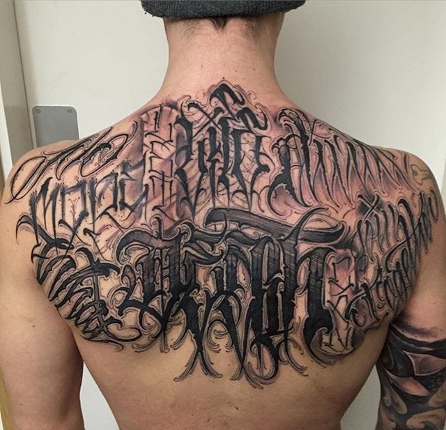 Vegan刻字纹身手稿