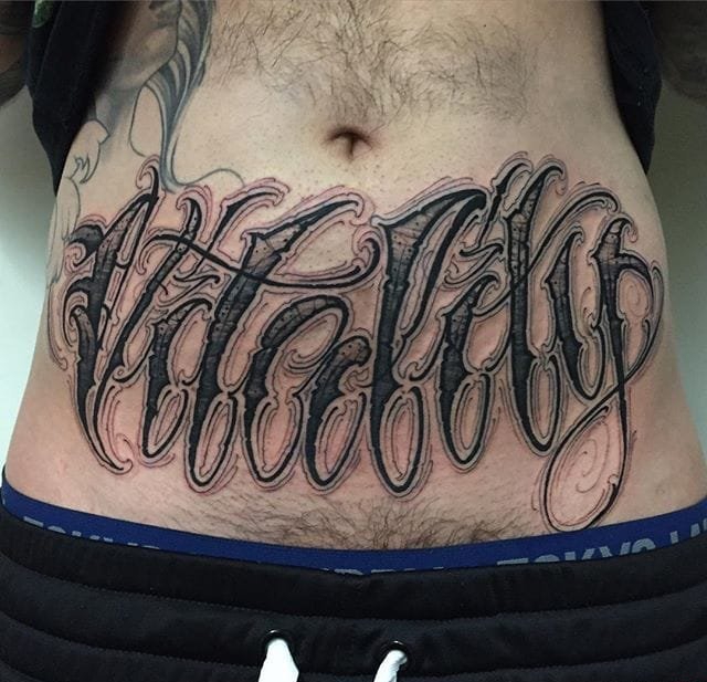 Vegan刻字纹身手稿