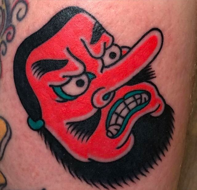 大胆经典的日本风格纹身图案