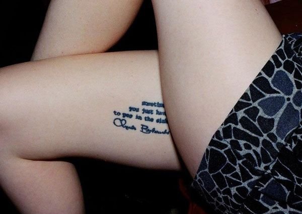 超性感的各种性感女生裙底纹身图案