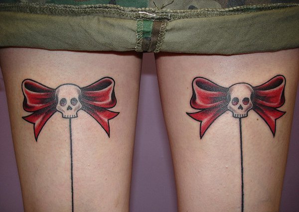 超性感的各种性感女生裙底纹身图案