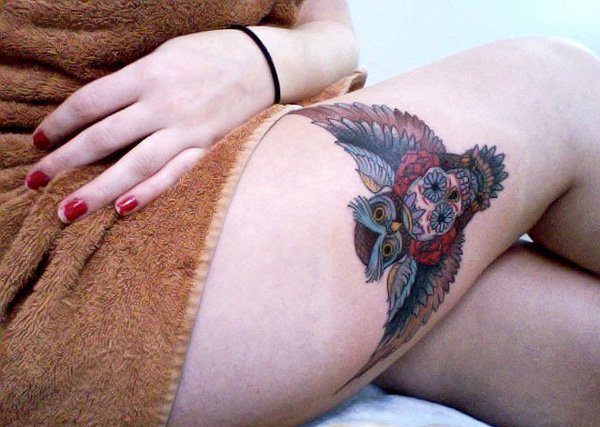 超性感的各种性感女生裙底纹身图案