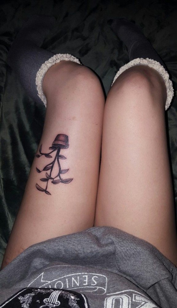 超性感的各种性感女生裙底纹身图案