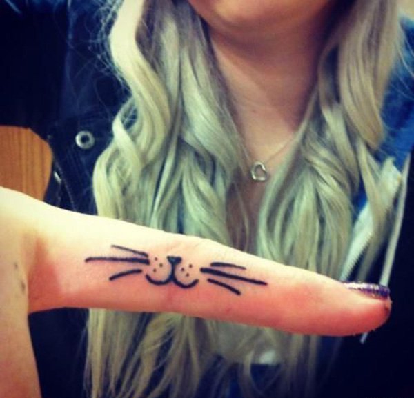 28款女性可爱的猫纹身图案设计