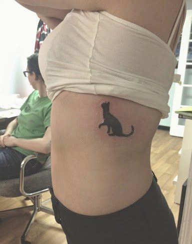 28款女性可爱的猫纹身图案设计