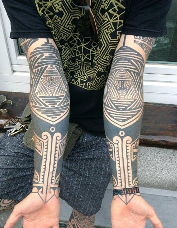 多款帅气的男性部落图腾纹身图案