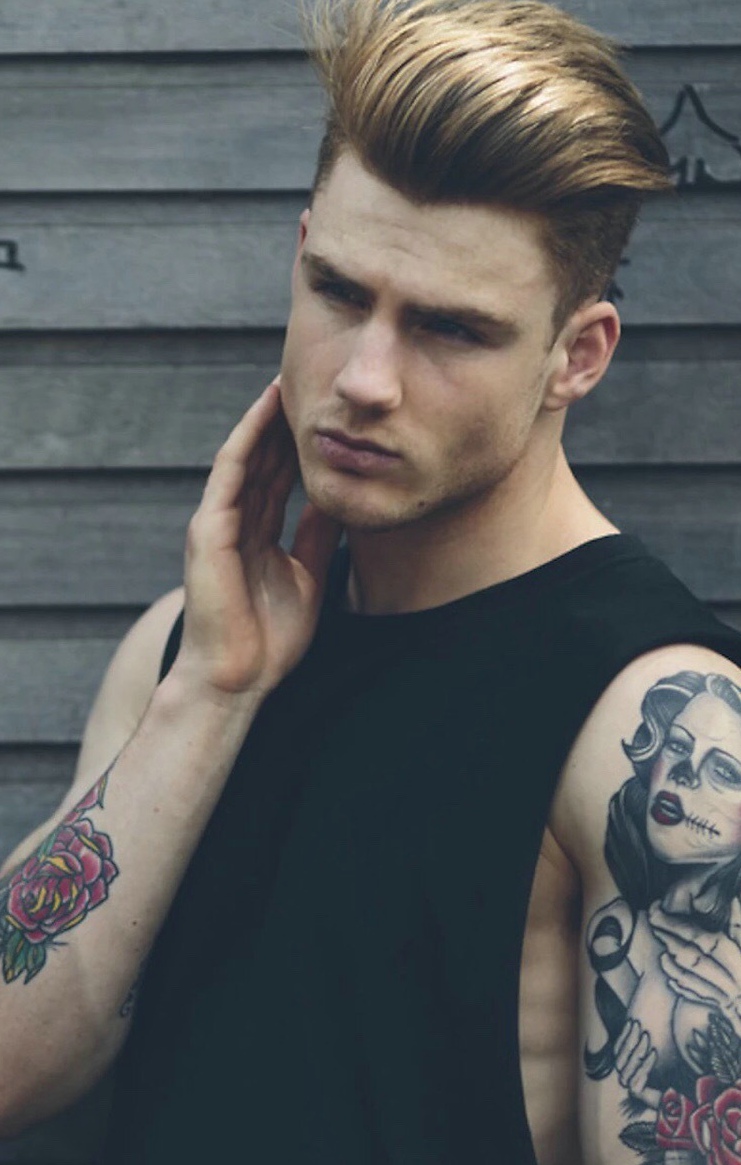 一组超级帅气的男明星手臂纹身图案