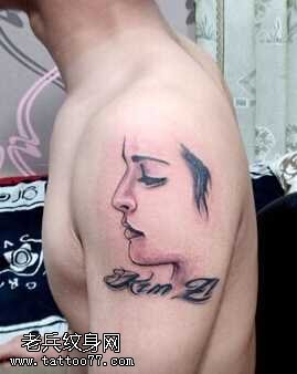 胳膊脸纹身图案