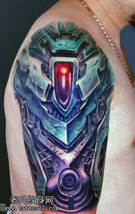胳膊机甲梦纹身图案