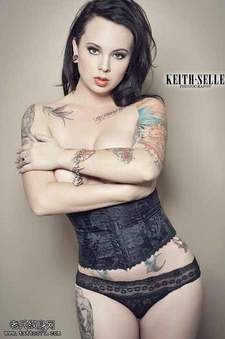 胳膊般若纹身图案