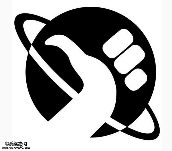 手稿银河系漫游纹身图案