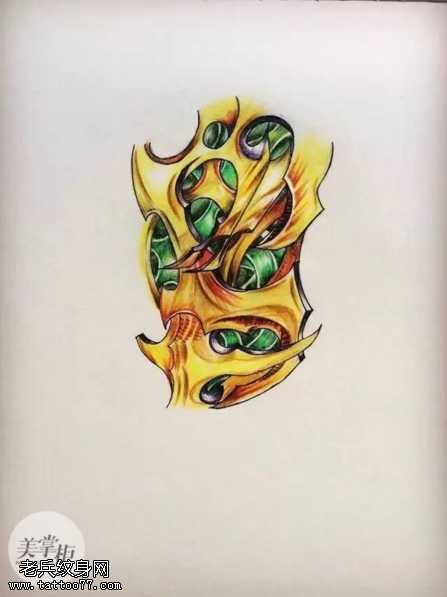 手稿生化痘纹身图案